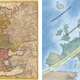 1706 Eclipse map by Homann with contemporary comparison.